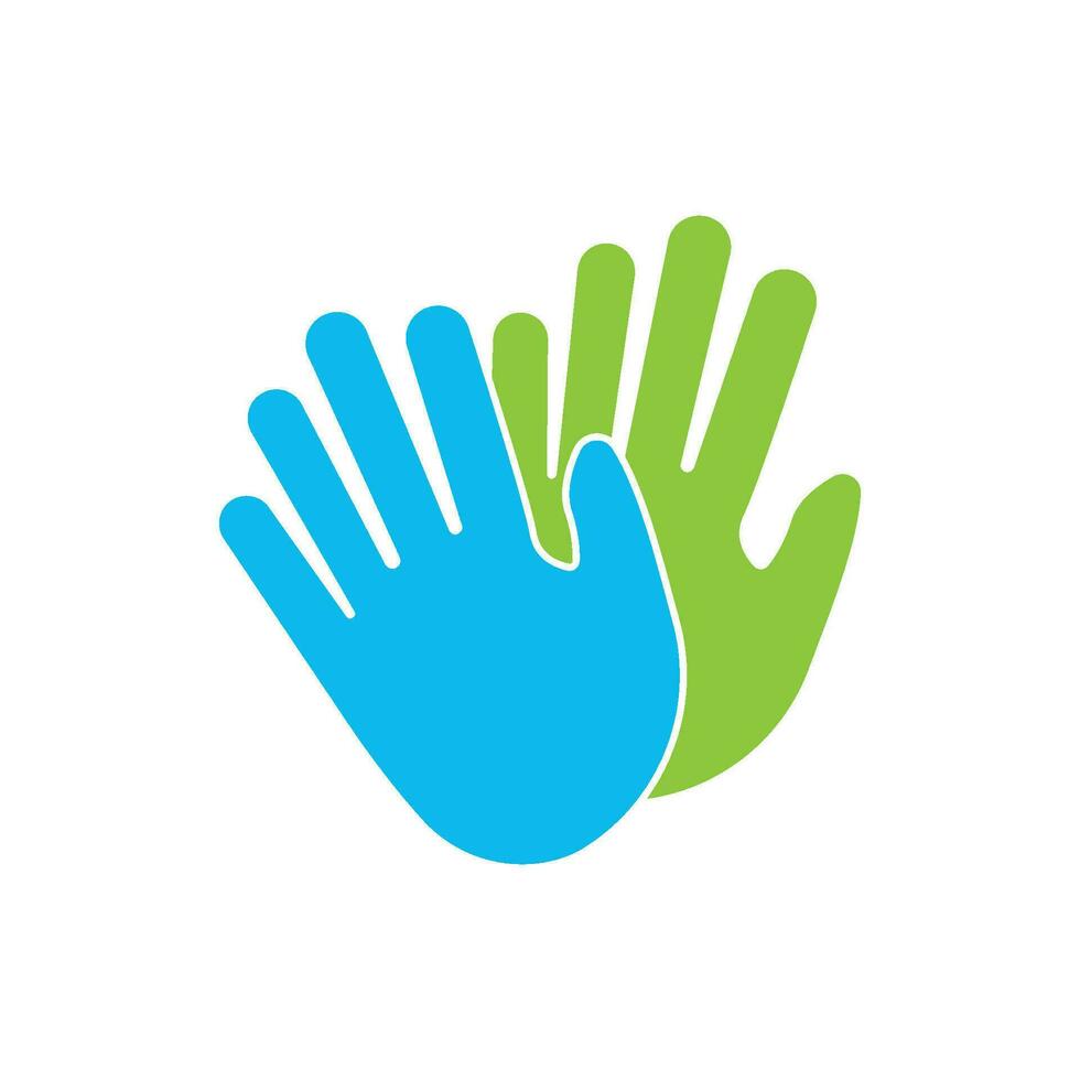Hand care logo template vector design