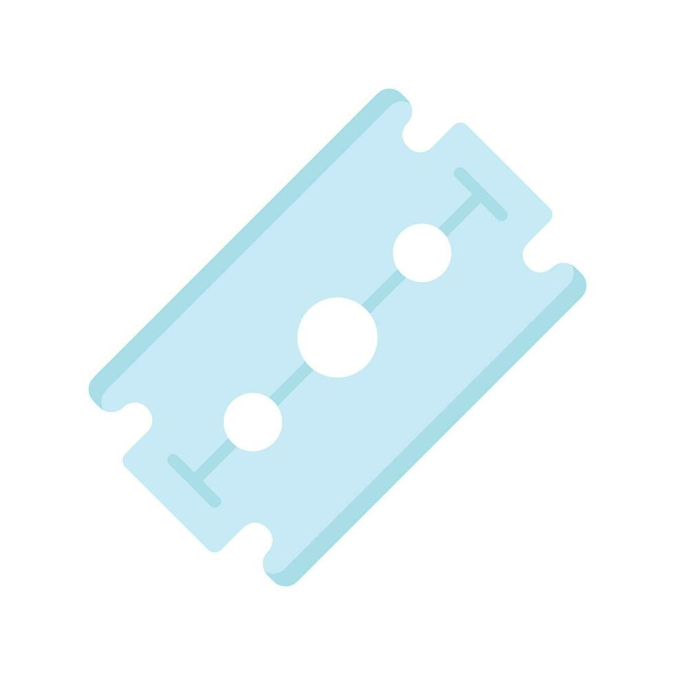 Razor blade vector design isolated on white background