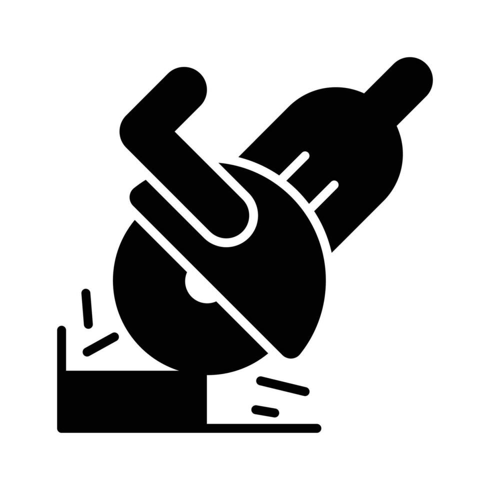 Download this beautifully designed icon of angle grinder, angle grinder with sparks vector