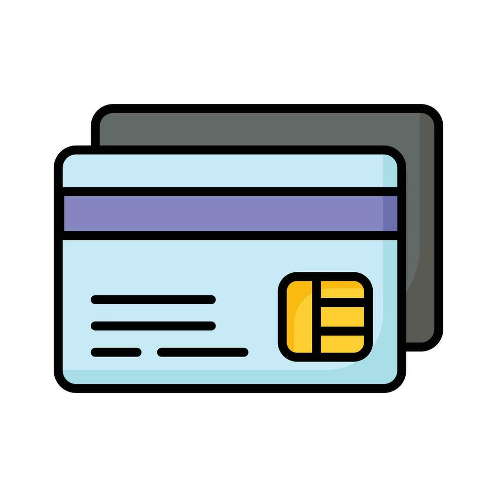 Atm card vector design in modern style, card for online payments and cash withdrawal