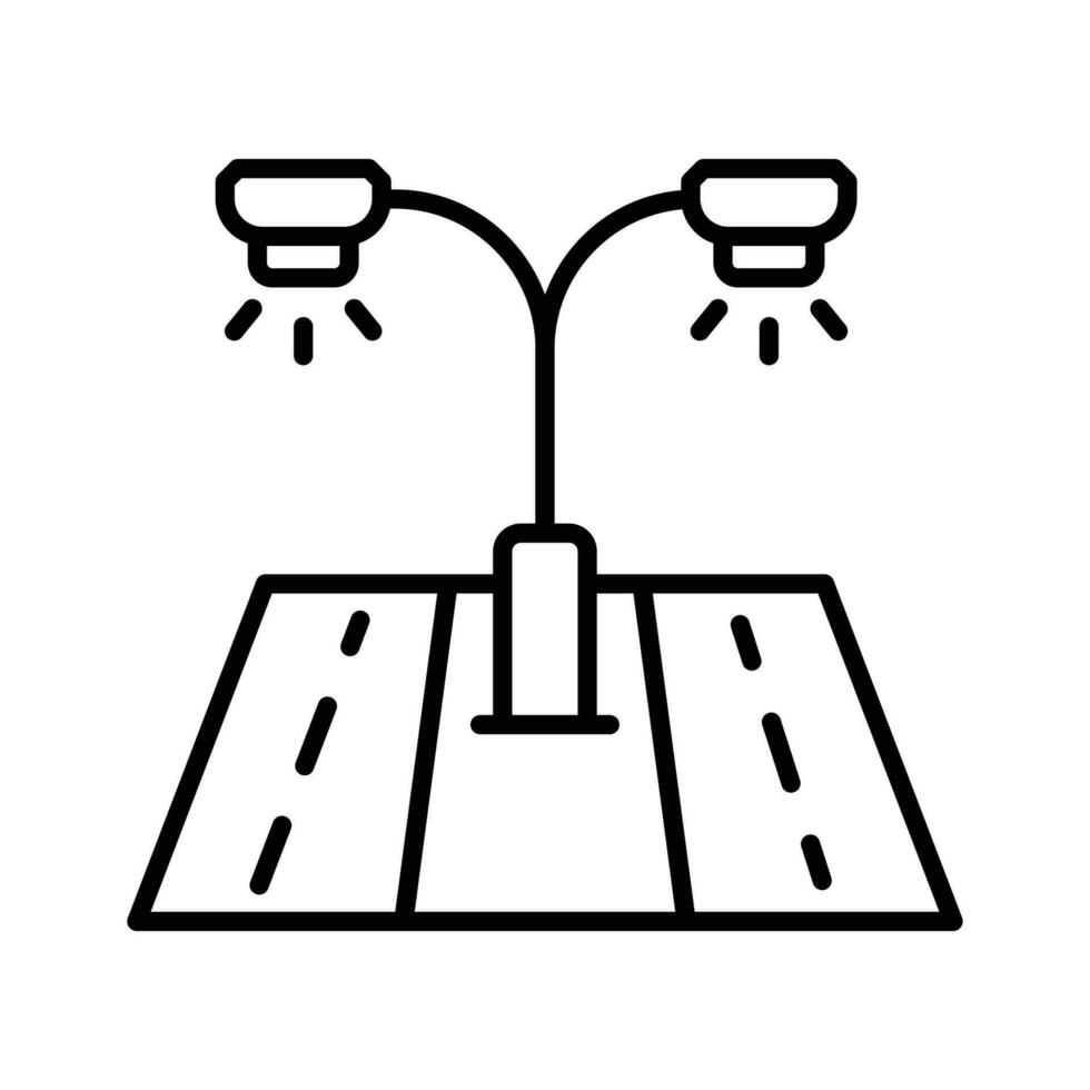 la carretera luces vector diseño, ciudad elementos íconos aislado en blanco antecedentes