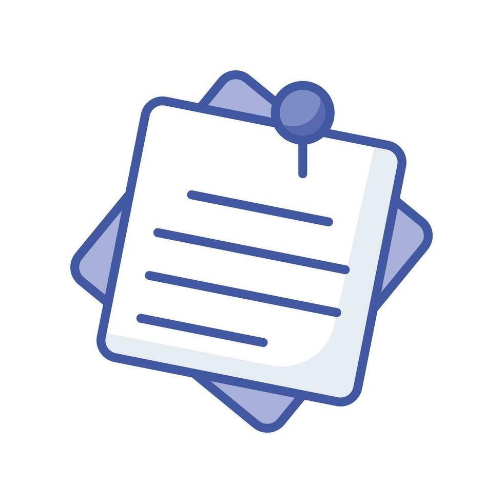 Sticky notes vector design in modern style, ready to use vector