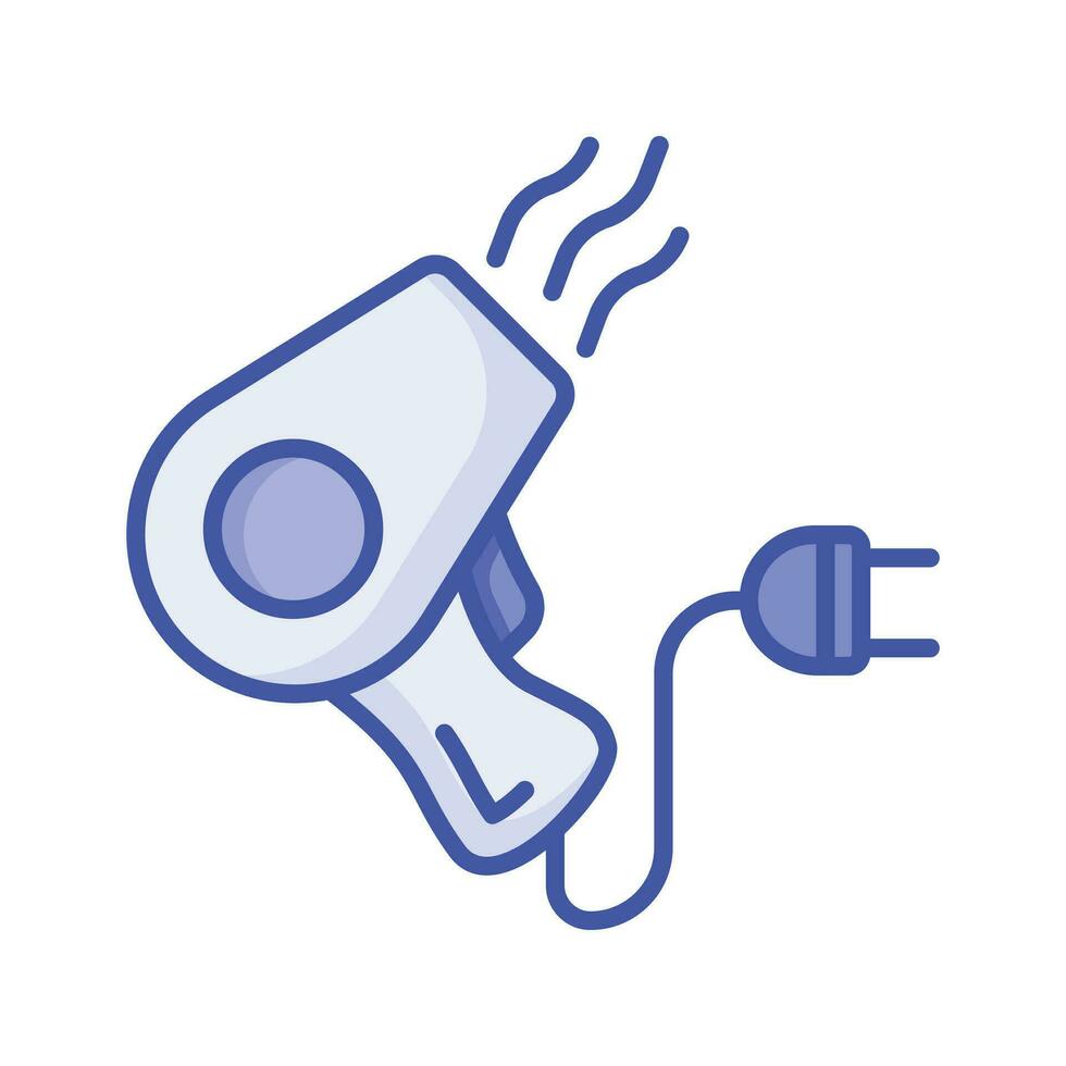 Premium and modern icon of hair dryer in trendy style, electronic appliance vector