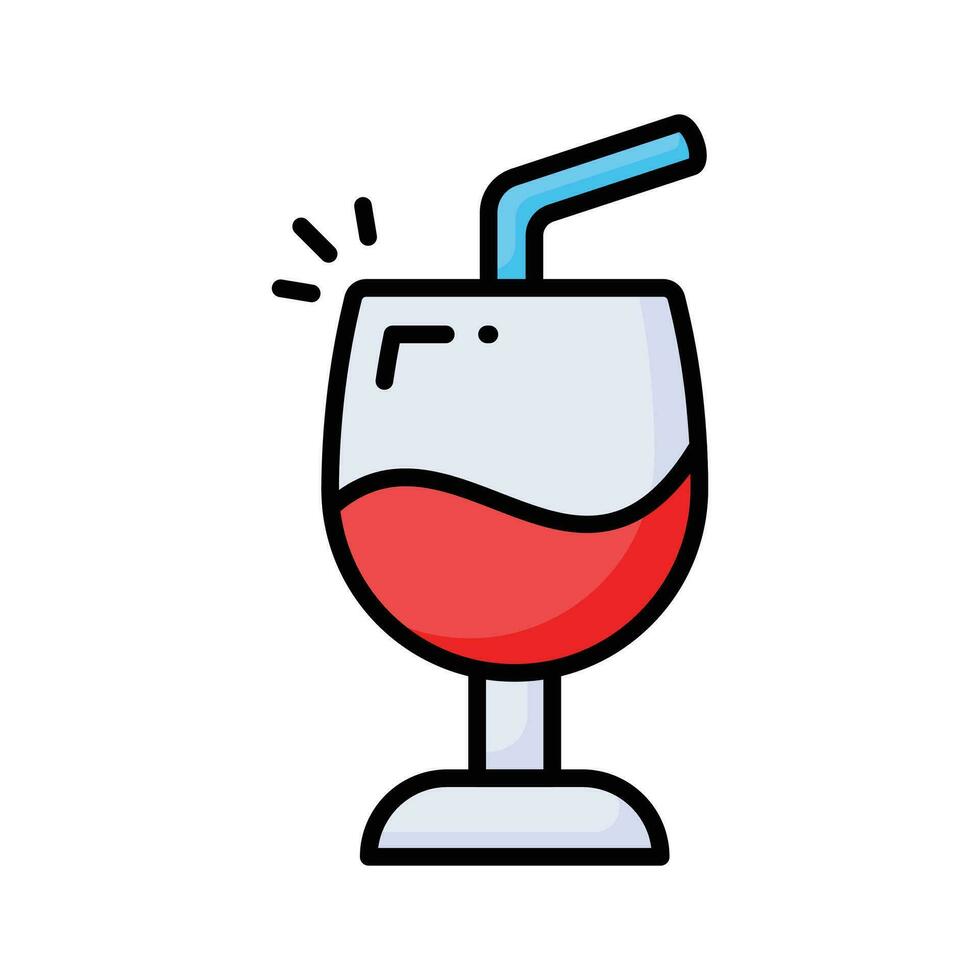 Have a look at this amazing icon of drink glass, wine glass vector design