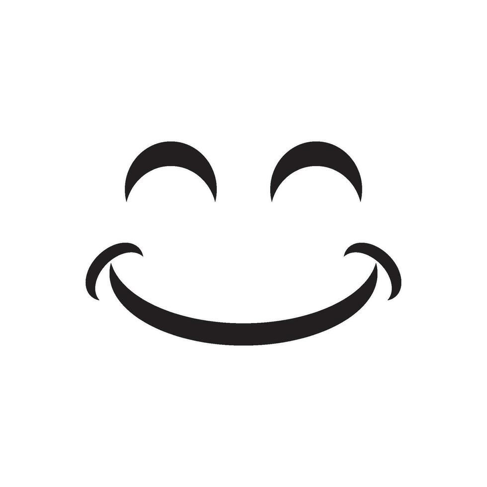 Smile happy face vector design