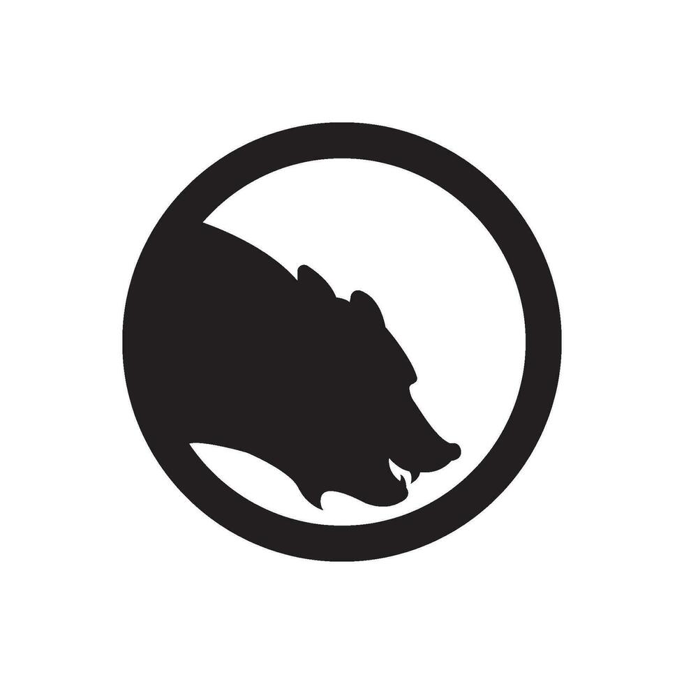 Bear logo vector template
