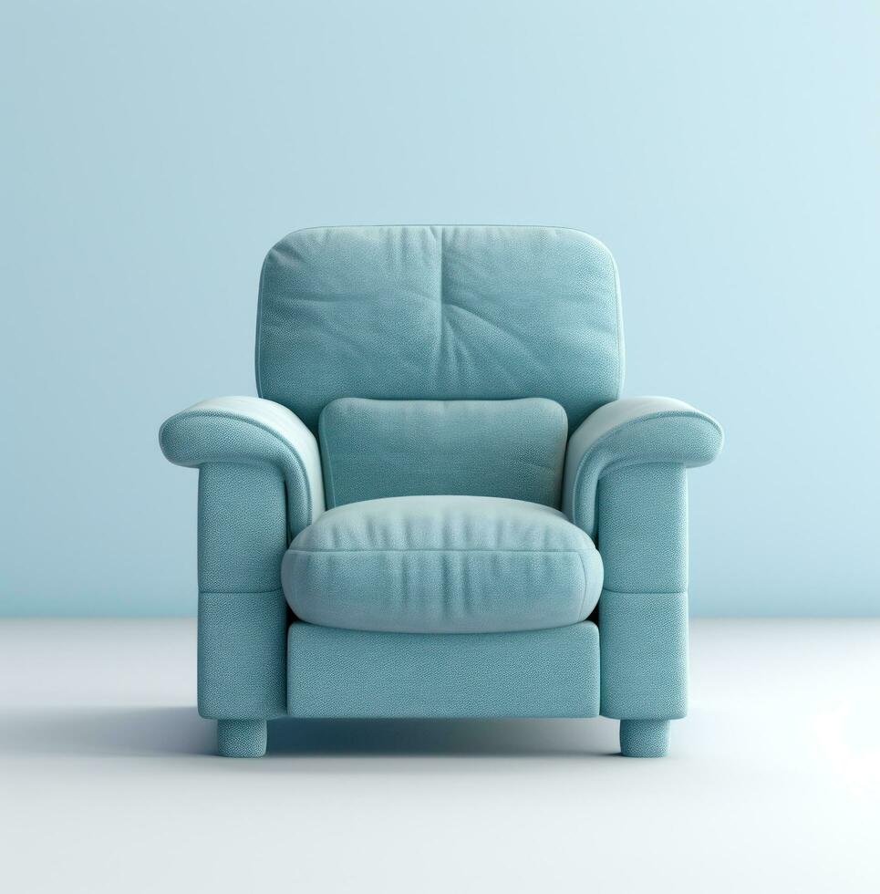 AI generated a light blue recliner for child's chairs photo