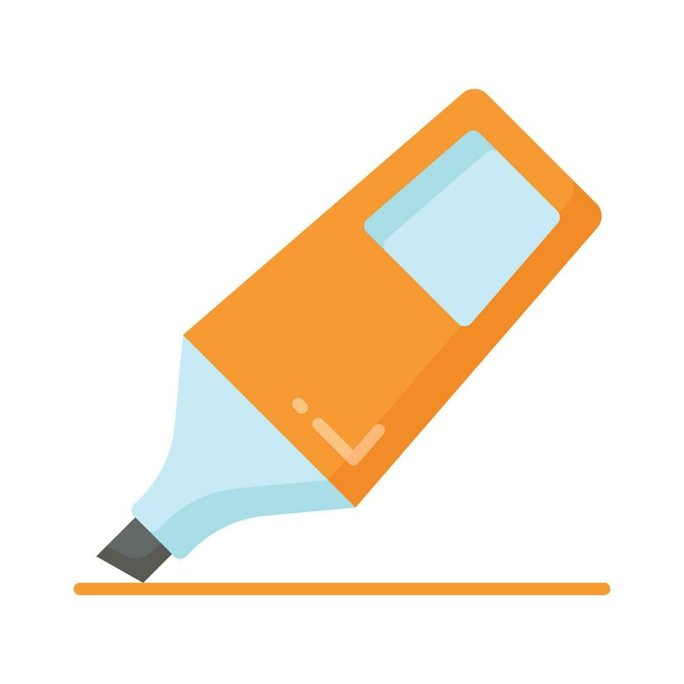 Check this creatively designed icon of highlighter, stationery item vector
