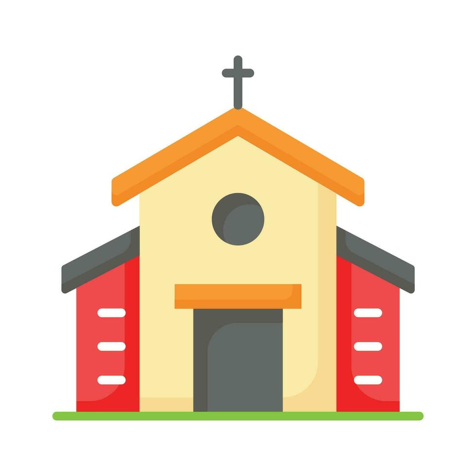 un catedral edificio, cristiano Boda casa, Iglesia editable vector