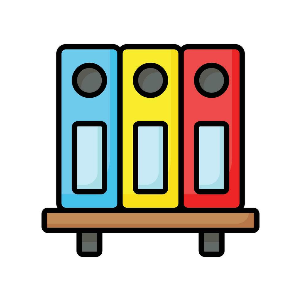 Well designed icon of file folders, premium vector of document archives, binders vector design