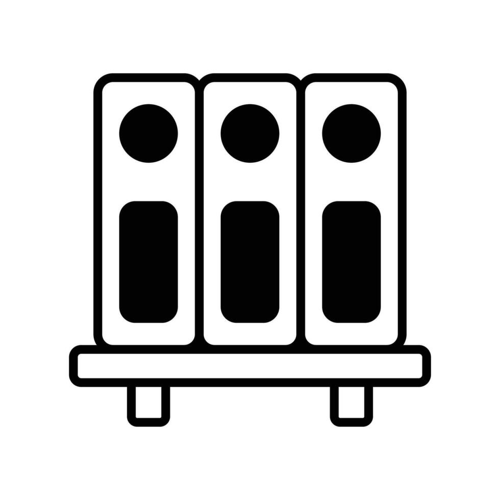 Well designed icon of file folders, premium vector of document archives, binders vector design