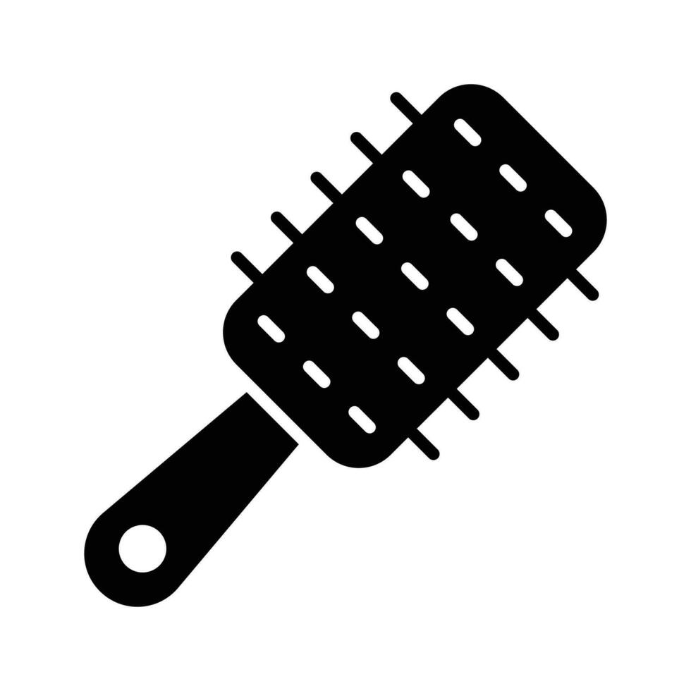 Amazing icon of hair styling brush in modern style, barbershop accessory vector