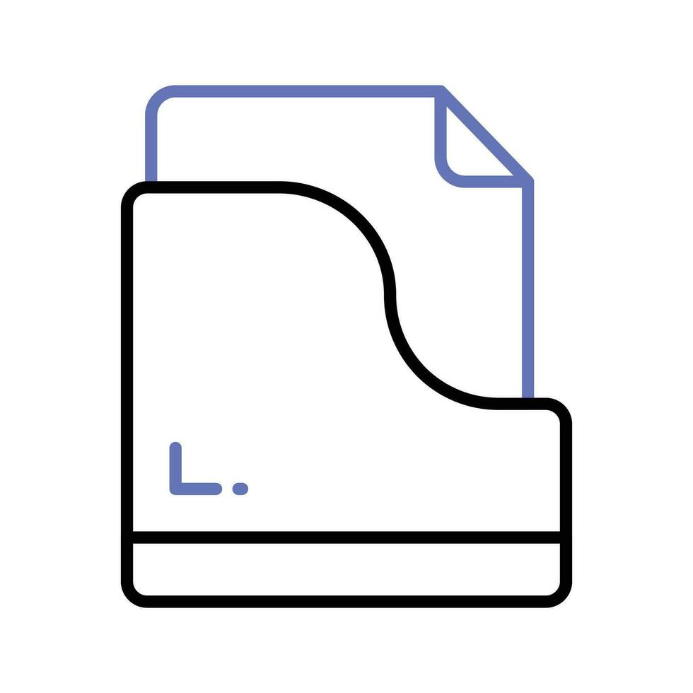 Effortlessly organize your digital world with this File Folder Icon. stationery item, archive containing document vector