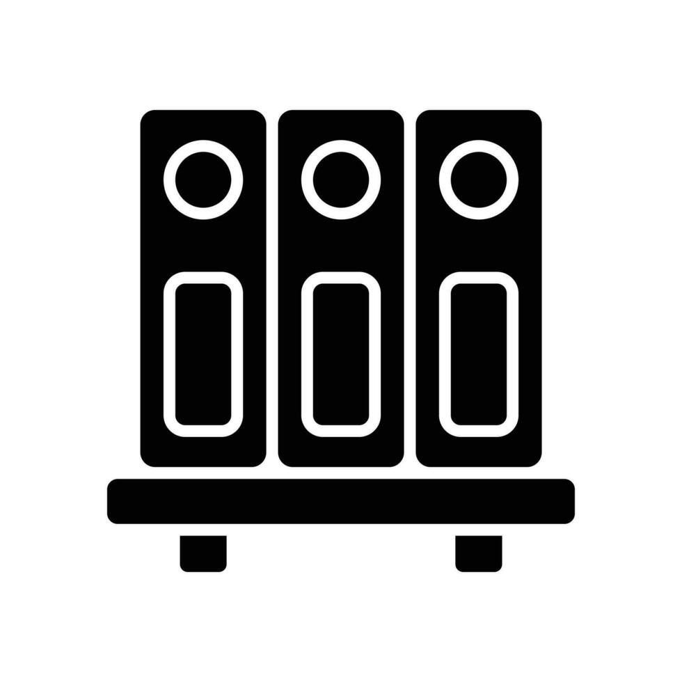 Well designed icon of file folders, premium vector of document archives, binders vector design