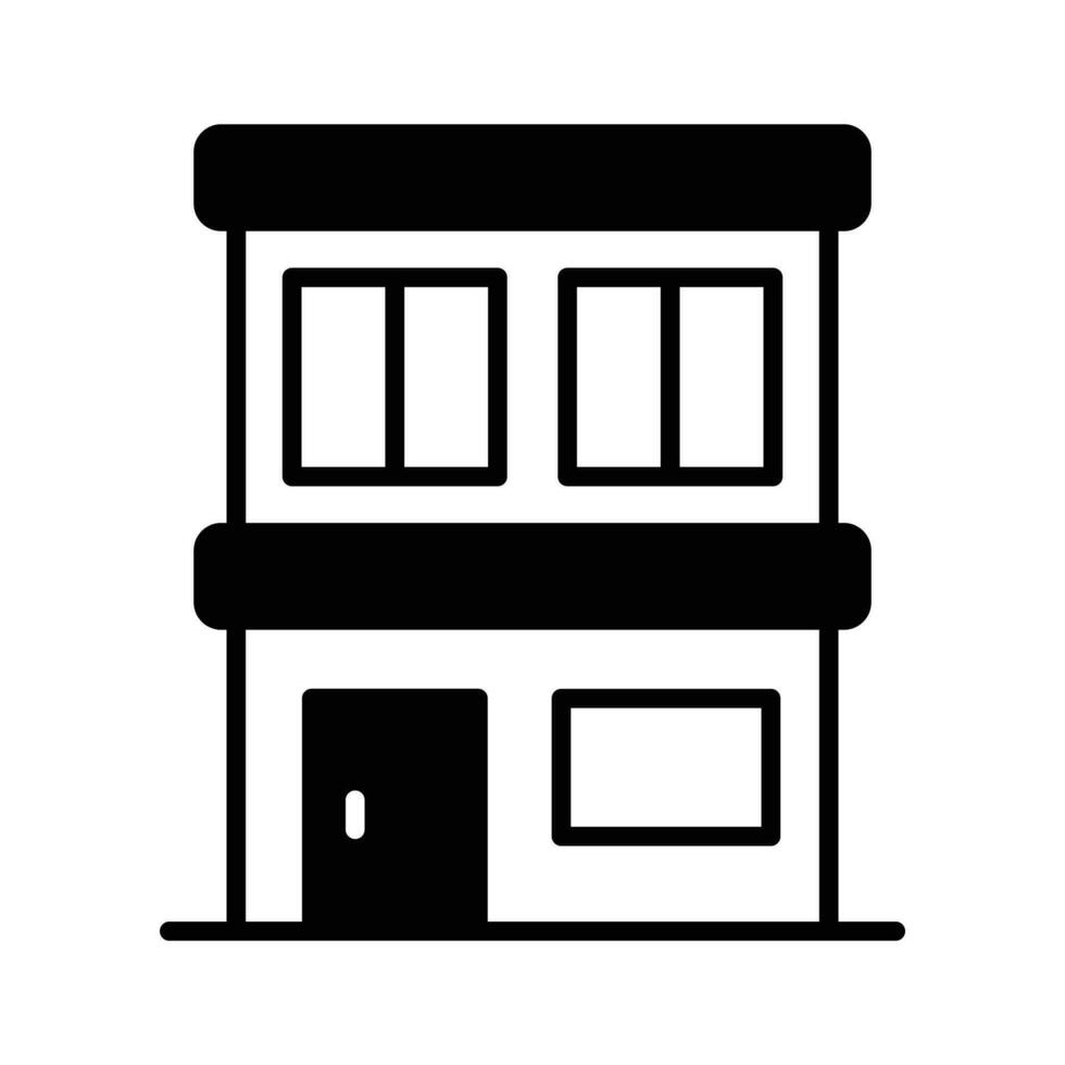 Check this carefully crafted icon of office building, hotel building, residential building vector