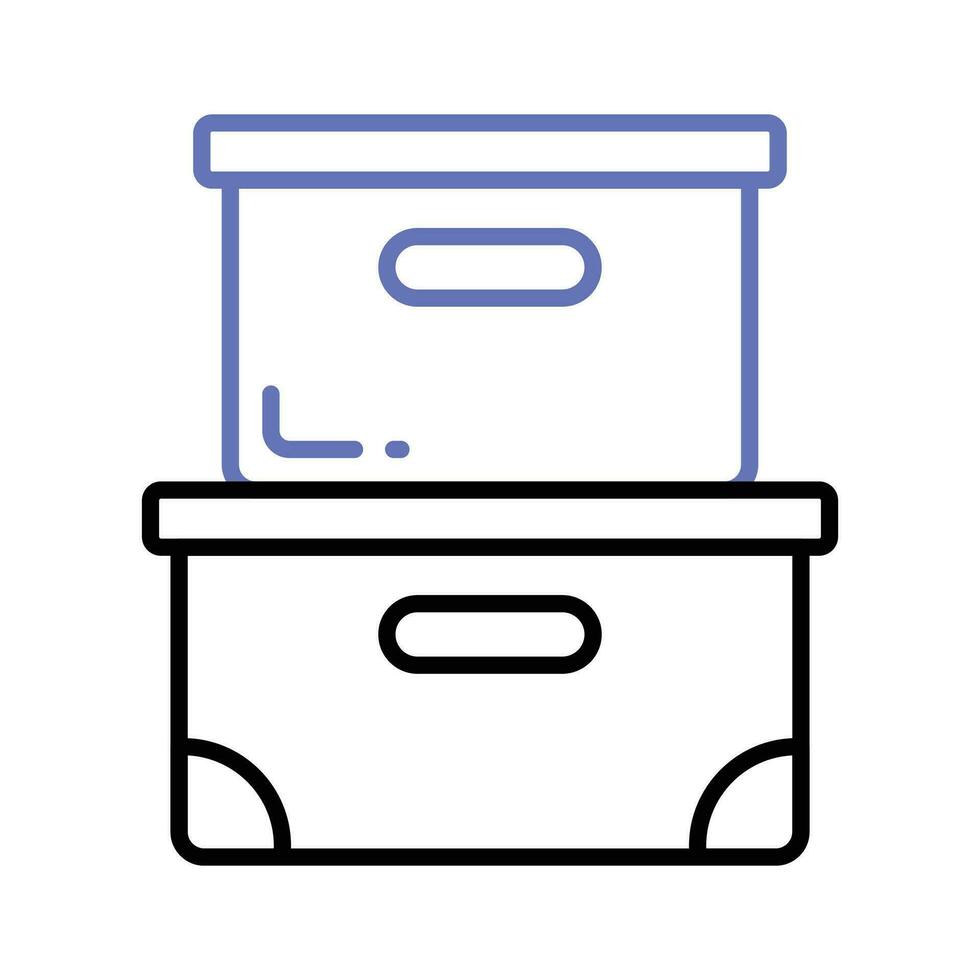 File boxes vector design, ready to use in websites and mobile apps