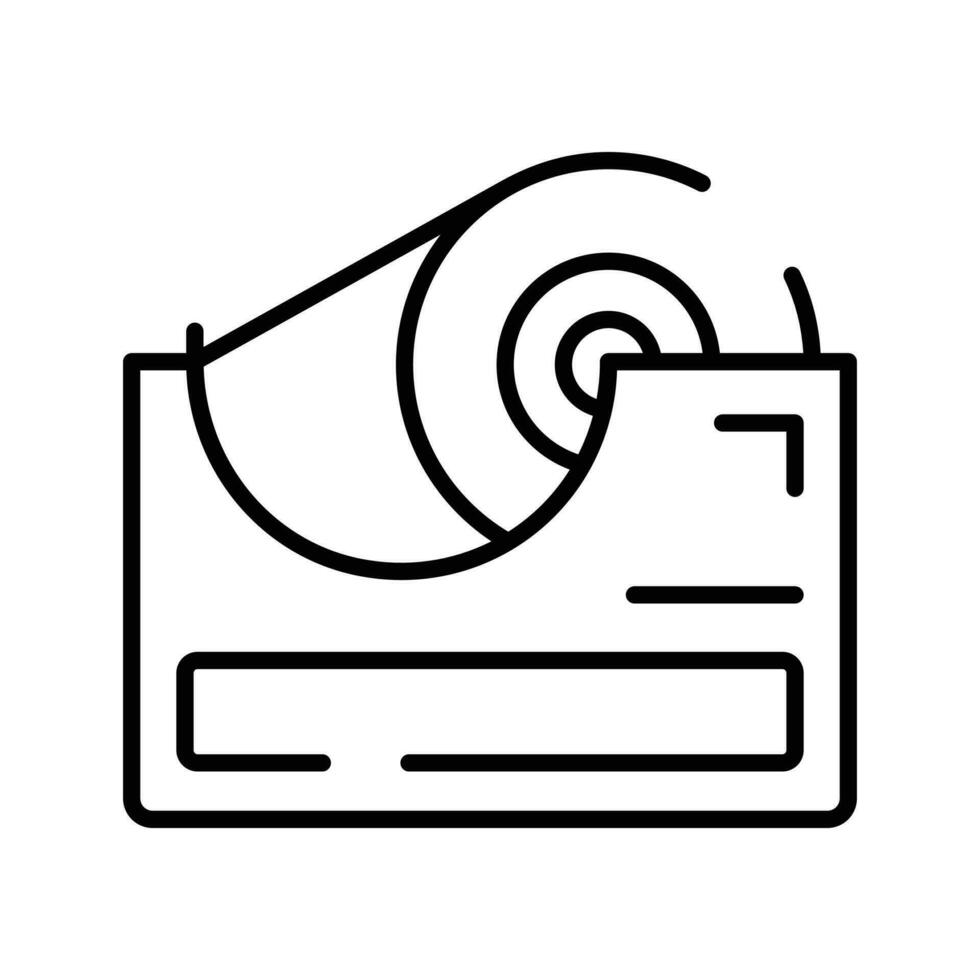 Check this amazing icon of tape dispenser in trendy style vector