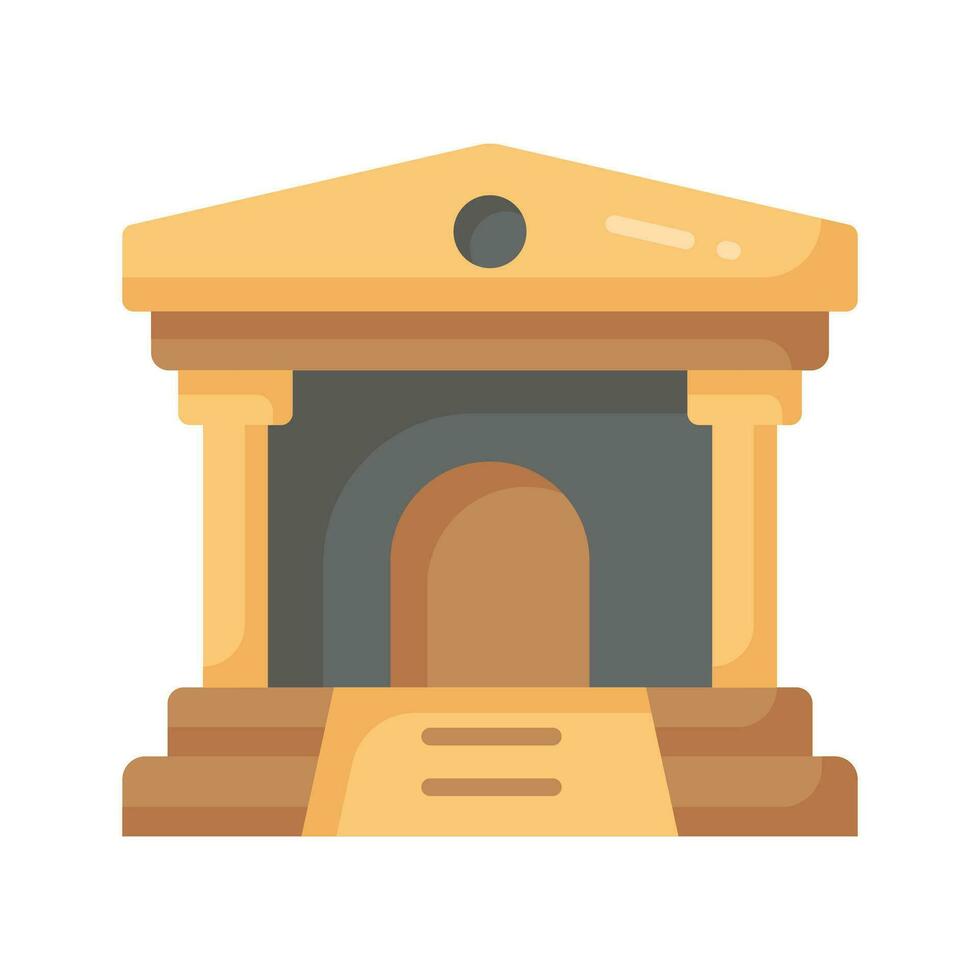 Well designed icon of court building, government building, bank building, museum building vector design