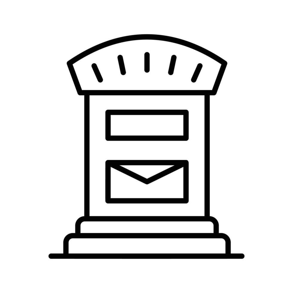 An icon of postal box, mail box vector design, postbox icon