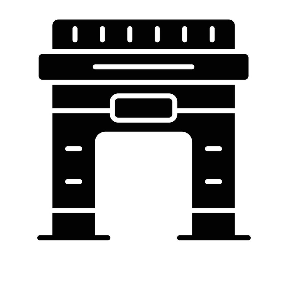 Modern icon of Arc dDe Triomphe in customizable style vector