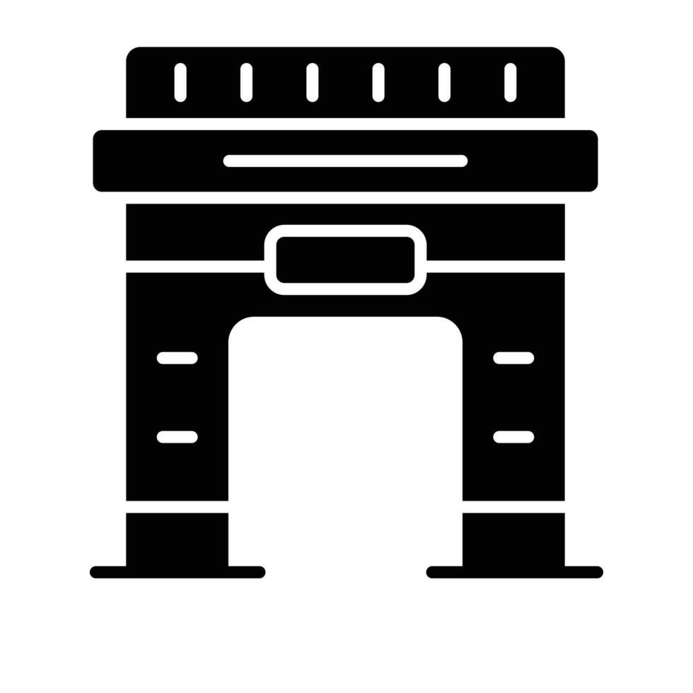 Modern icon of Arc dDe Triomphe in customizable style vector