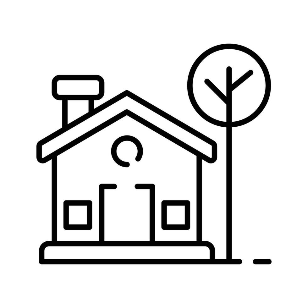 Download this premium icon of cottage in trendy style vector