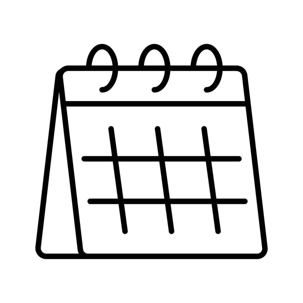 Party calendar vector design, event date, birthday calendar icon