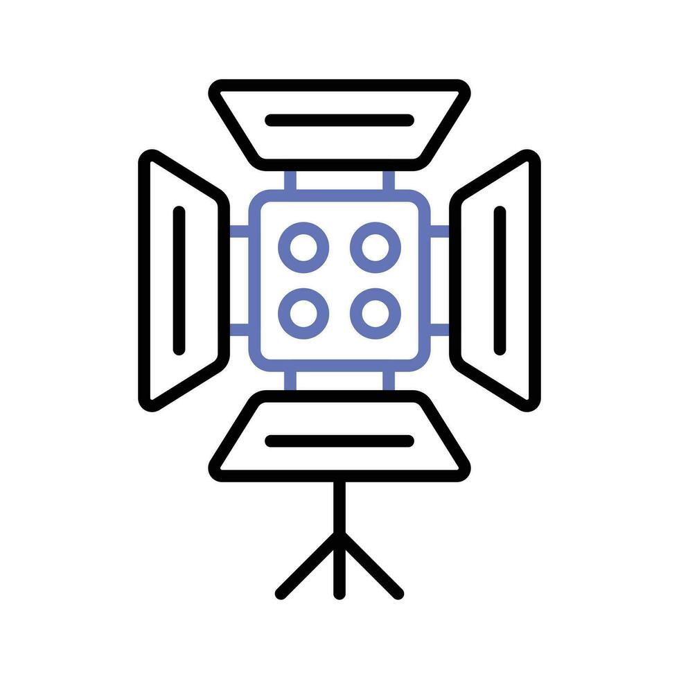 Carefully crafted vector of studio light, icon of spotlight in trendy style