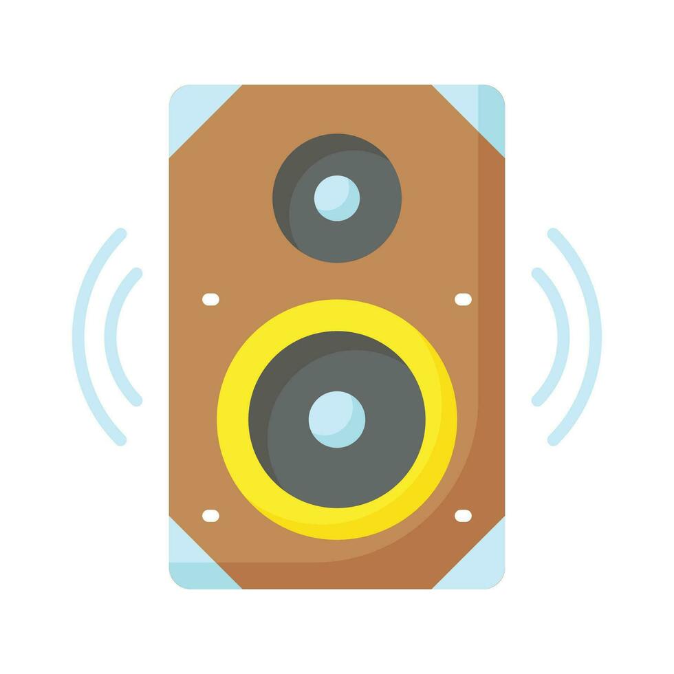 Audio speaker vector design in in trendy style, isolated on white background