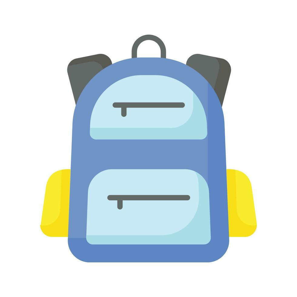 Get your hands on school bag vector design, premium handy icon of backpack