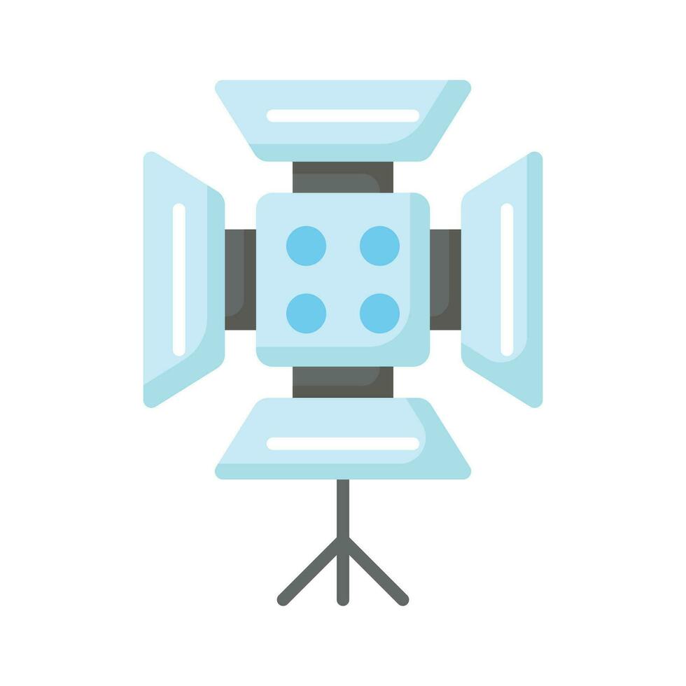 Carefully crafted vector of studio light, icon of spotlight in trendy style