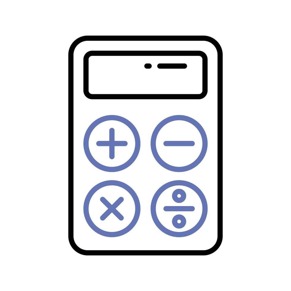 Calculator vector design, mathematical calculation equipment in modern style