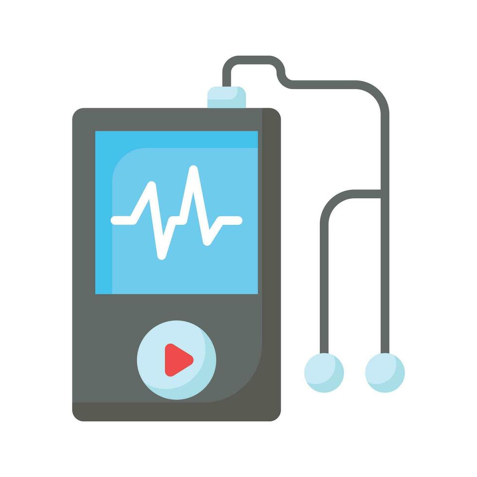 Music player icon in modern style, an editable vector of MP3 player