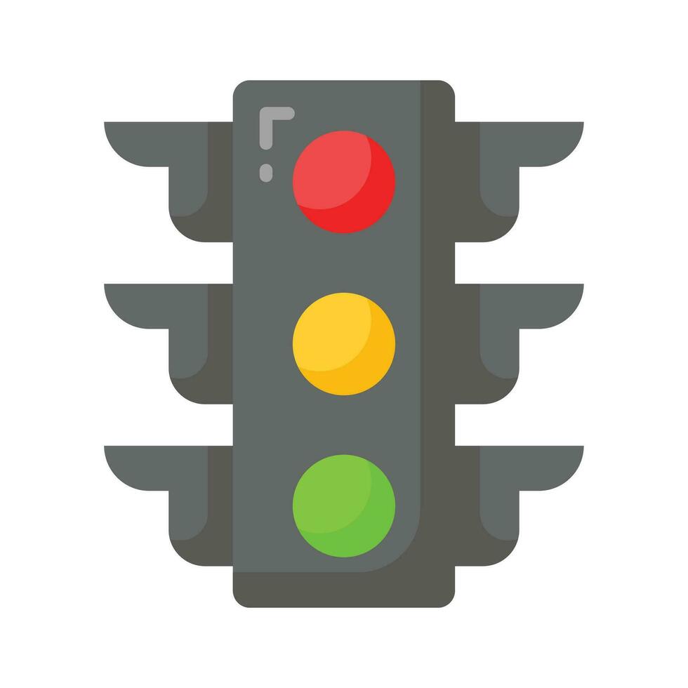 hermosamente diseñado vector de tráfico señales, tráfico luces icono