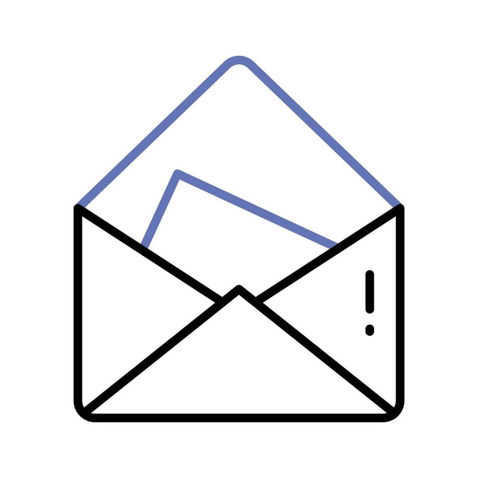 Greeting card on envelope showing concept icon of greeting card, invitation card vector design