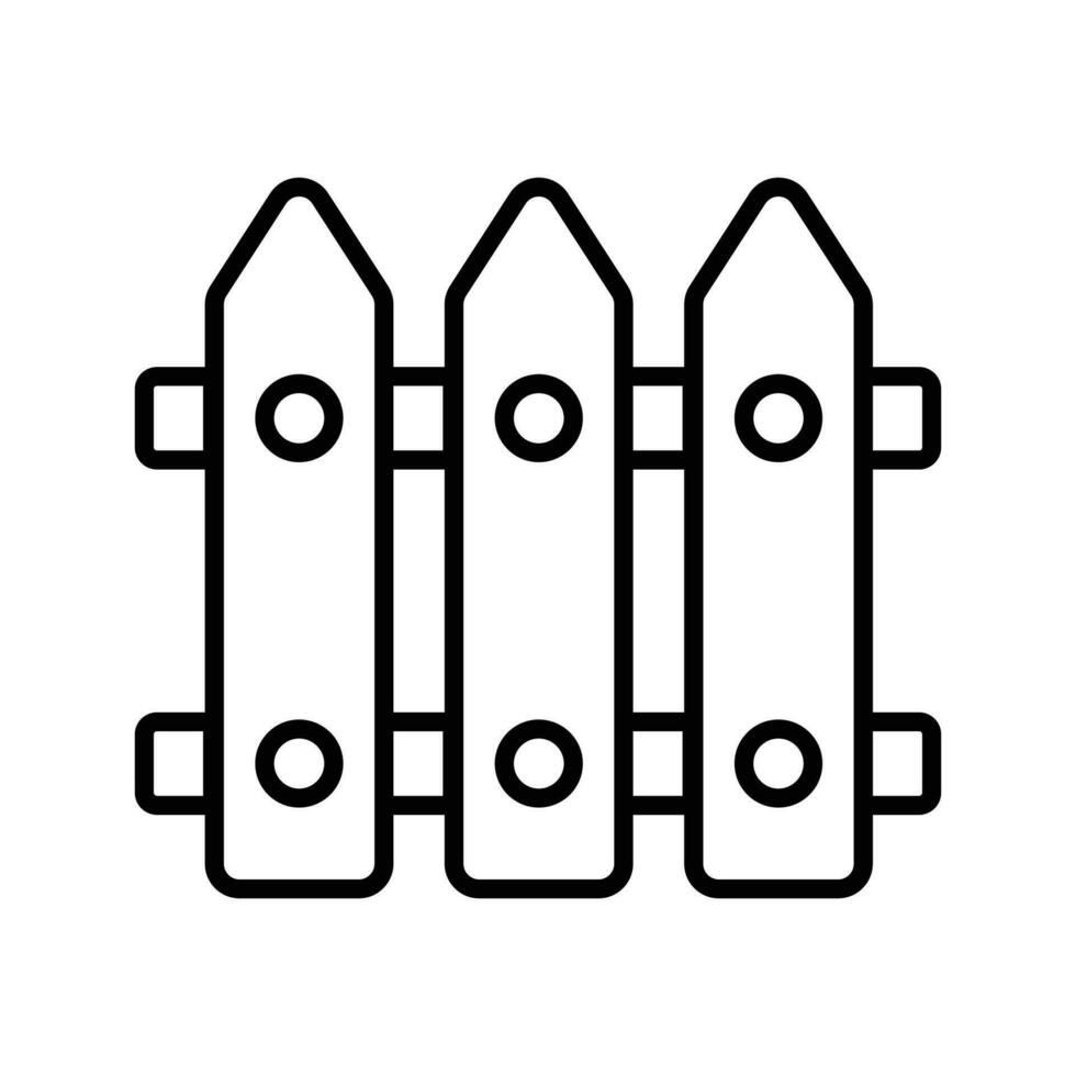 Check this beautiful vector of fence, wooden barrier icon