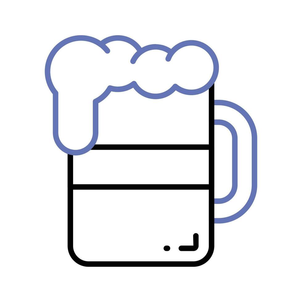 Cheers vector icon in new style, editable design of beer mug