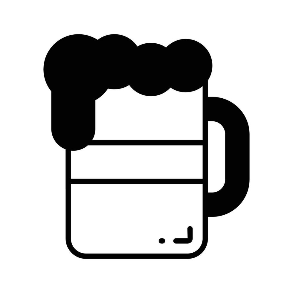 Cheers vector icon in new style, editable design of beer mug