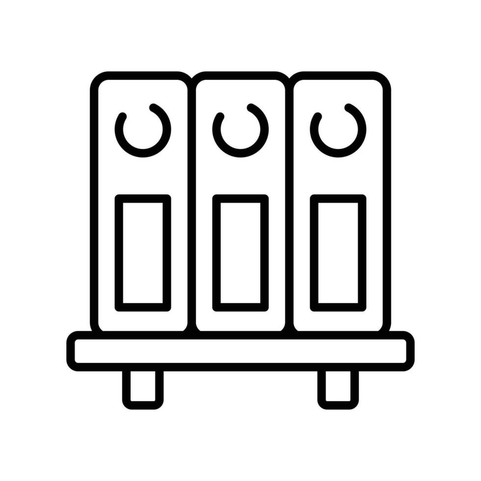 Well designed icon of file folders, premium vector of document archives, binders vector design