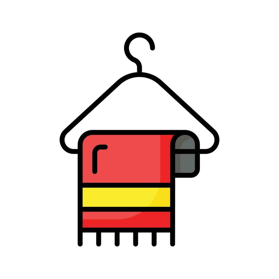 Get your hands on this hanging towel icon design, vector of cleaning towel