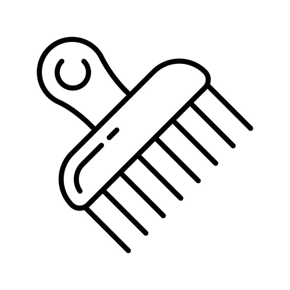 Get your hands on this beautiful icon of afro comb, ready for premium use vector