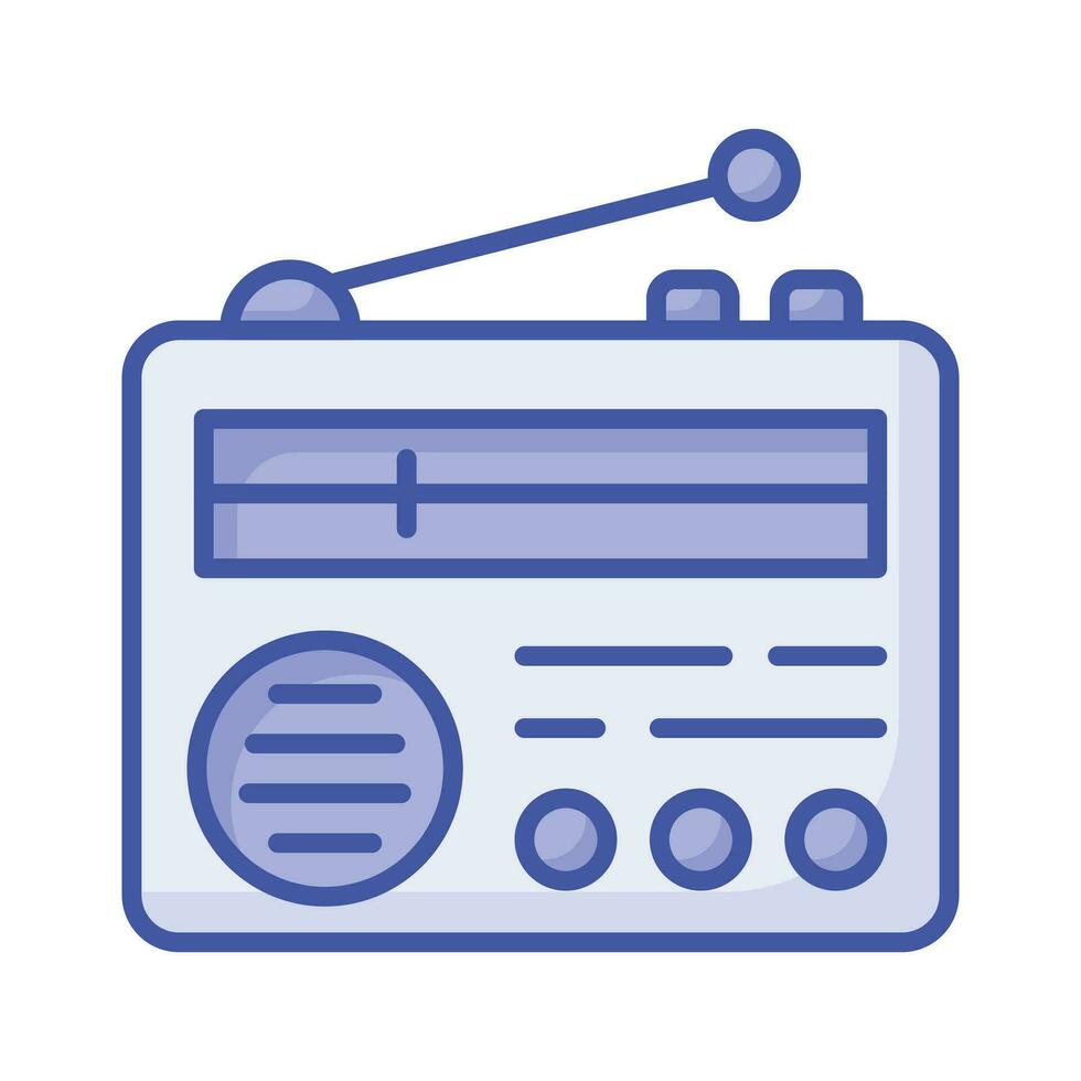 Get hold this beautiful icon of radio, old broadcasting device vector