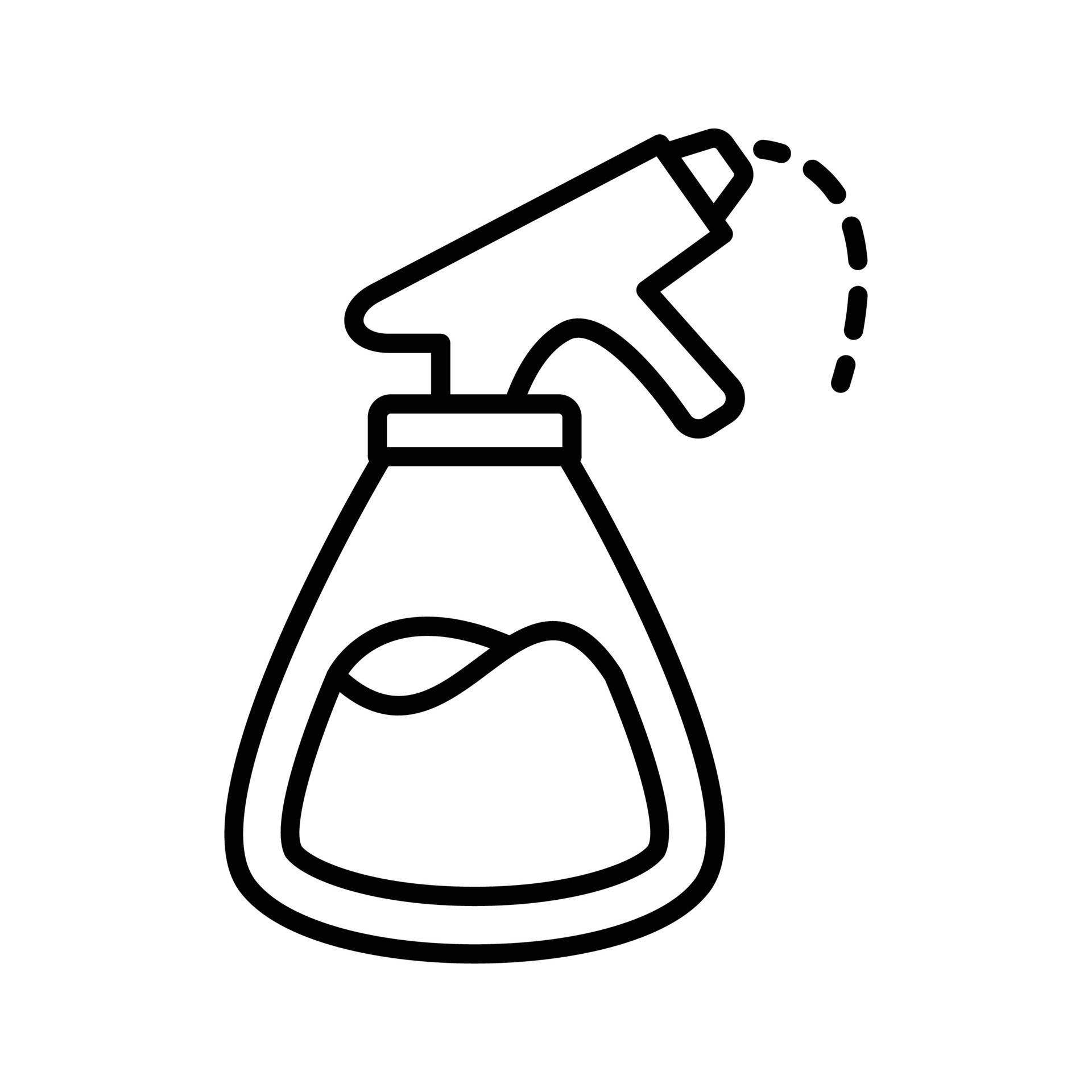 An amazing icon of water spray bottle, cleaning spray bottle vector