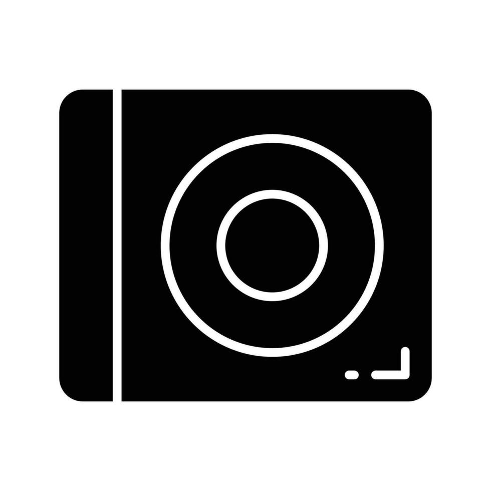 An icon of dvd player in trendy design style, modern cd rom vector