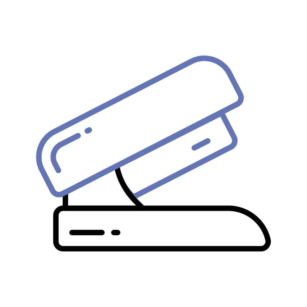 A creative icon of stapler in trendy style, stationery item, office supplies vector