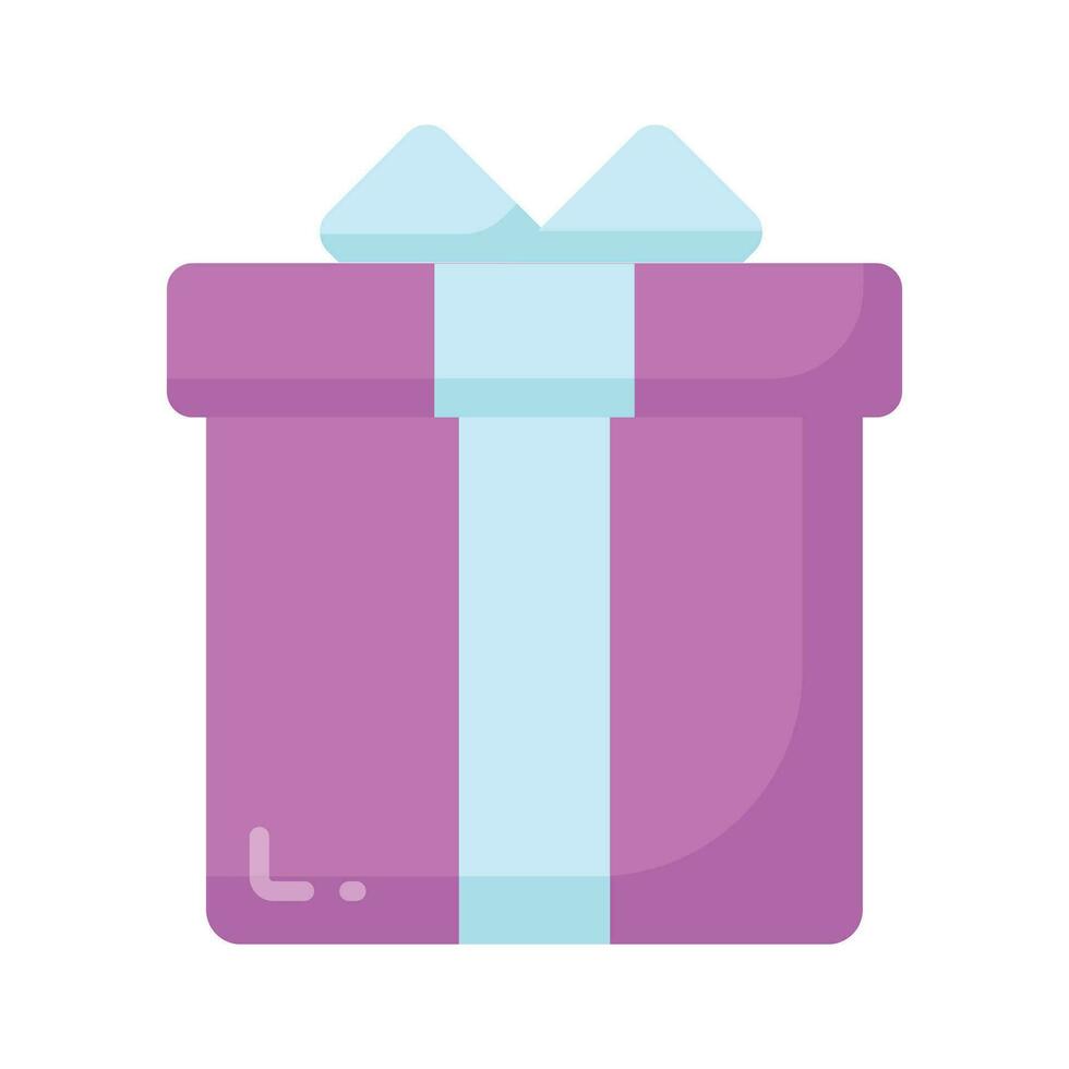 una hermosa caja de regalo envuelta con un lazo de cinta decorativa, un icono de caja de regalo vector