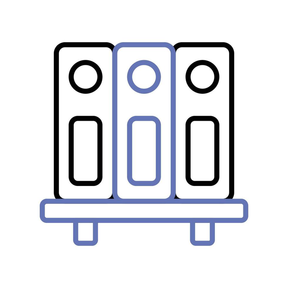 Well designed icon of file folders, premium vector of document archives, binders vector design