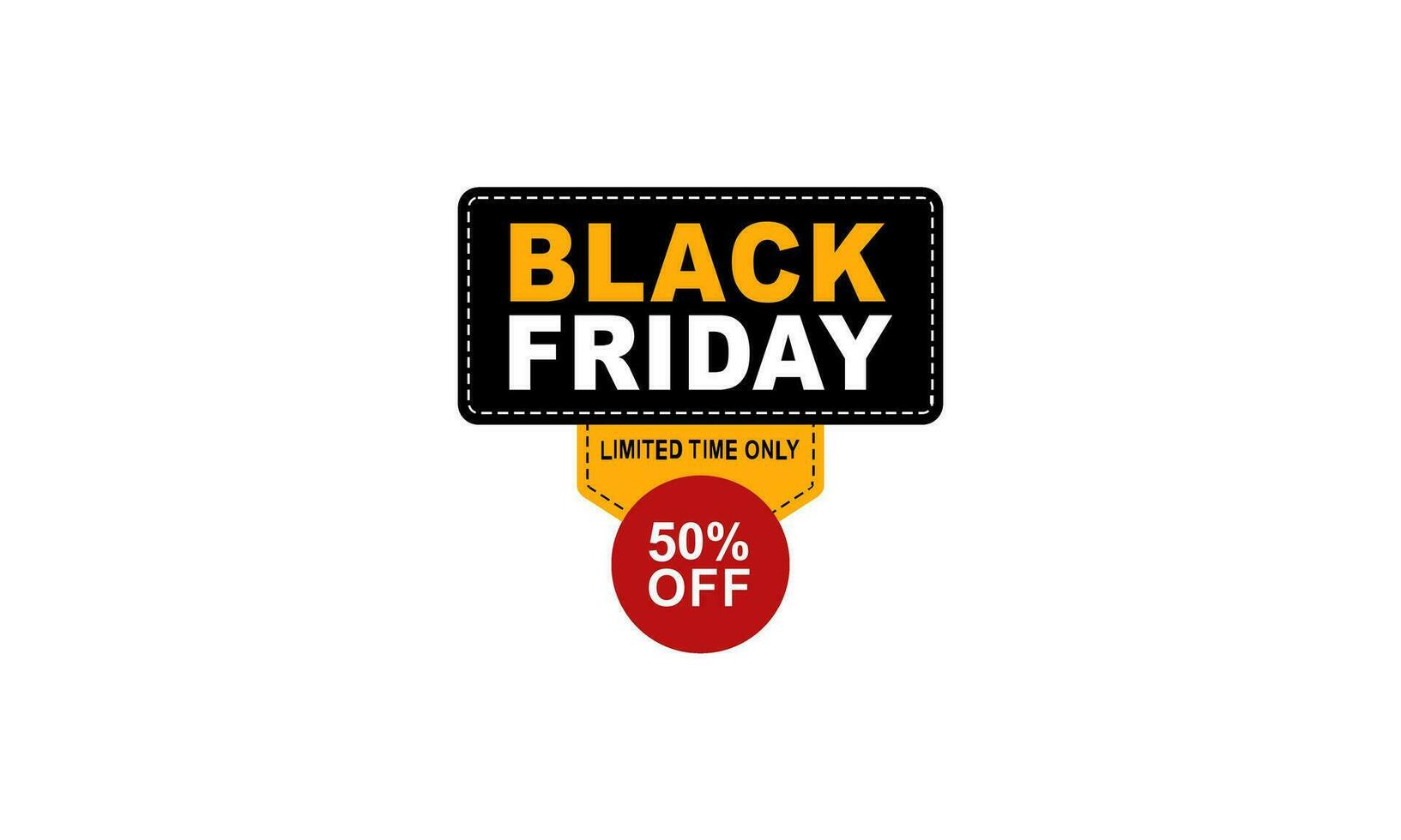 Black friday sale banner vector