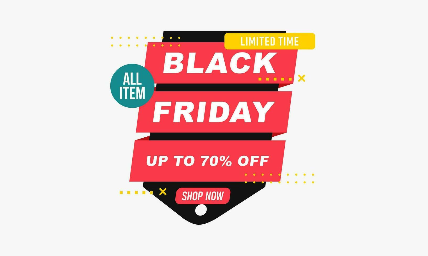 Black friday sale banner vector