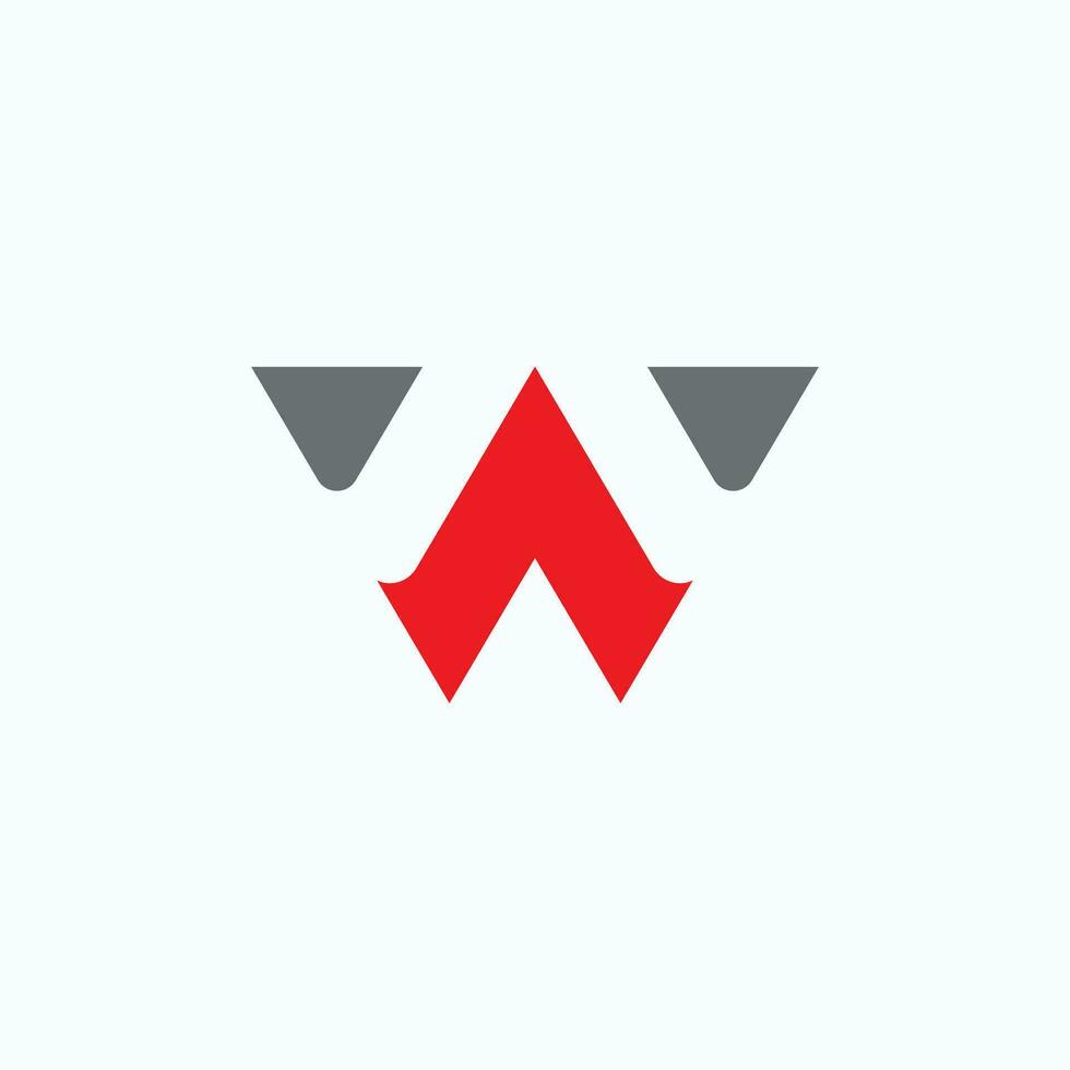 Initial letter W logo Vector template